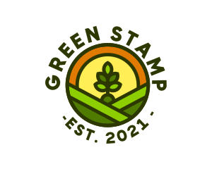 Sprout Gardening Badge logo design