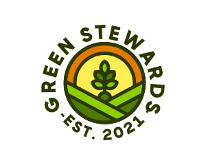 Sprout Gardening Badge logo design