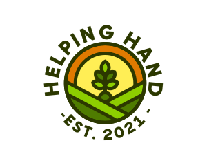 Sprout Gardening Badge logo design