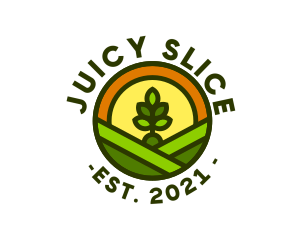 Sprout Gardening Badge logo design