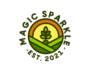 Sprout Gardening Badge logo design