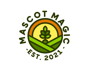 Sprout Gardening Badge logo design