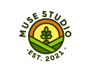 Sprout Gardening Badge logo design