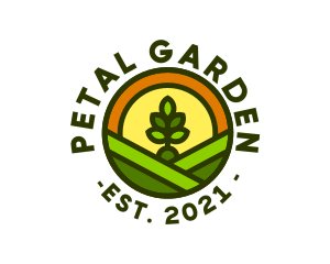 Sprout Gardening Badge logo design