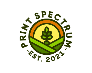 Sprout Gardening Badge logo design