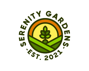 Sprout Gardening Badge logo design