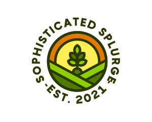 Sprout Gardening Badge logo design