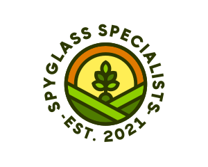 Sprout Gardening Badge logo design