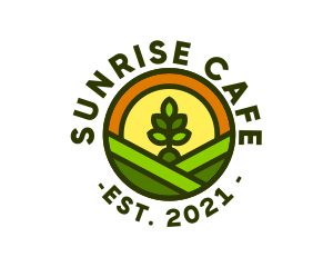 Sprout Gardening Badge logo design