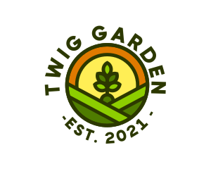 Sprout Gardening Badge logo design