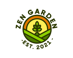 Sprout Gardening Badge logo design