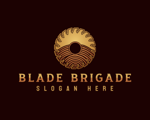 Saw Blade Carpentry  logo design