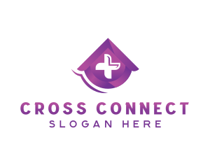 Health Clinic Cross logo design