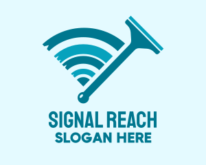 Squeegee Wiper Signal  logo design