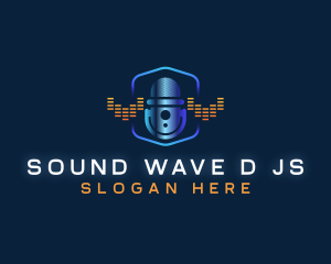 Podcast Sound Mic logo design