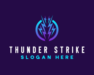 Lightning Thunder Bolt logo design