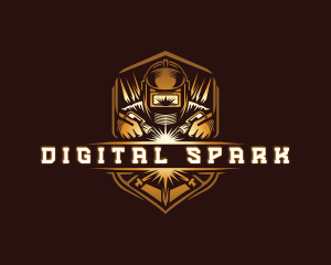 Welding Metal Sparks logo design