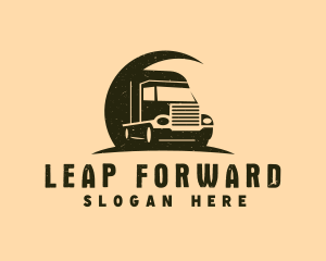 Forwarding Truck Vehicle logo design