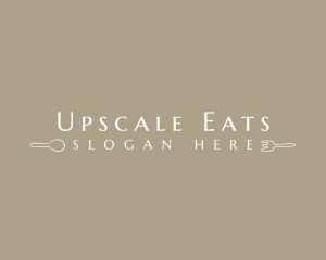 Spoon Fork Restaurant Utensils logo design