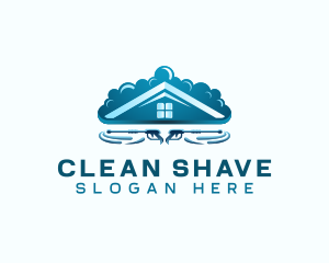 Bubble Cleaning Sanitation logo design