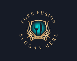 Fork Knife Cutlery logo design