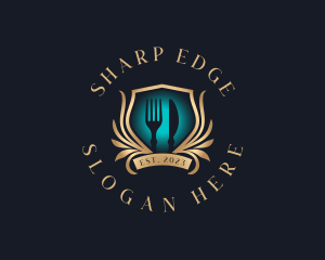 Fork Knife Cutlery logo design