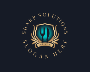 Fork Knife Cutlery logo design