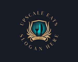 Fork Knife Cutlery logo design