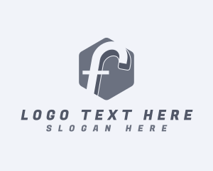 Business Hexagon Letter F logo