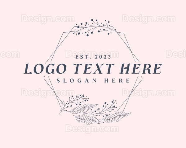 Elegant Floral Frame Logo