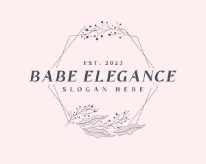 Elegant Floral Frame logo design