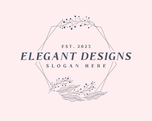 Elegant Floral Frame logo design