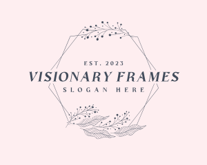 Elegant Floral Frame logo design