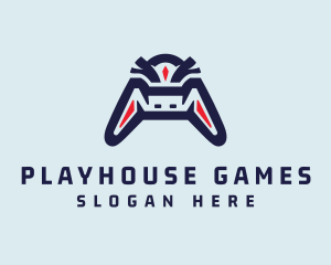 Abstract Game Controller  logo design