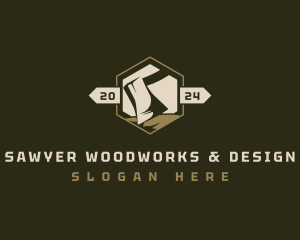 Axe Lumberjack Woodwork logo design