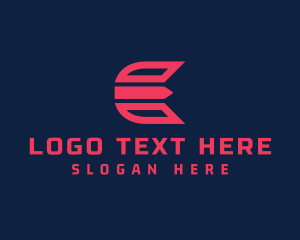 Business Tech Letter E logo