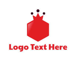 Crown - Hexagonal Crown Pomegranate logo design