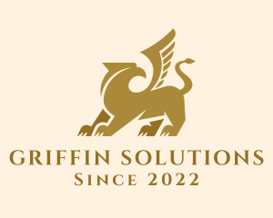 Mythical Griffin Creature logo design