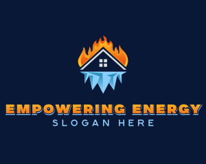 Thermal Temperature Ventilation logo design