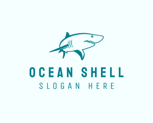 Ocean Shark Wildlife  logo design