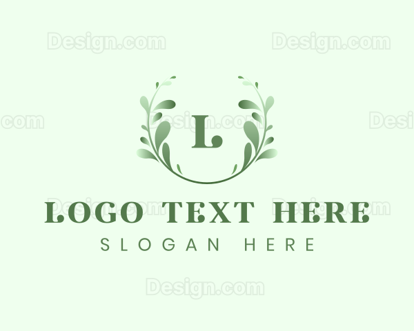 Natural Leaf Eco Wreath Logo