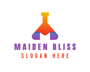 Modern Science Beaker logo design