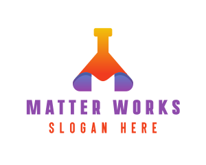 Modern Science Beaker logo design