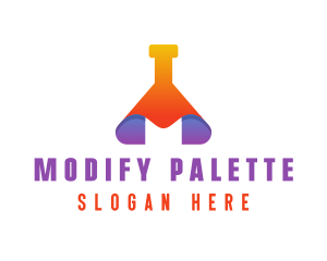 Modern Science Beaker logo design