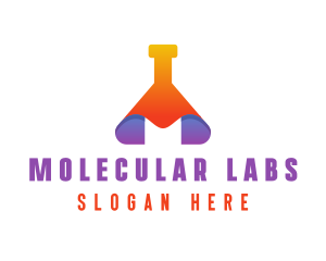 Modern Science Beaker logo design