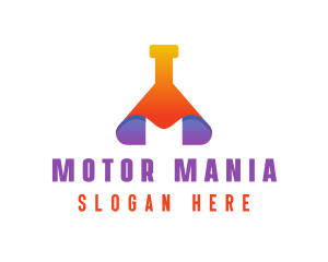 Modern Science Beaker logo design