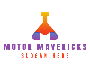 Modern Science Beaker logo design