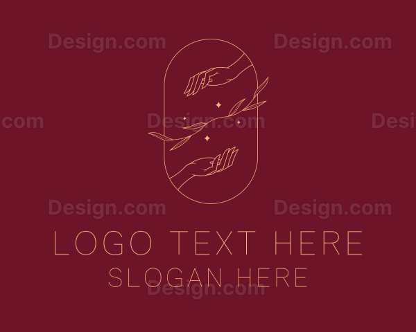 Elegant Beauty Hands Logo