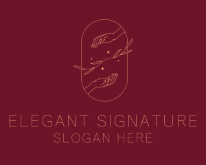 Elegant Beauty Hands logo design