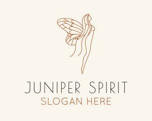 Maiden Spirit Wings logo design